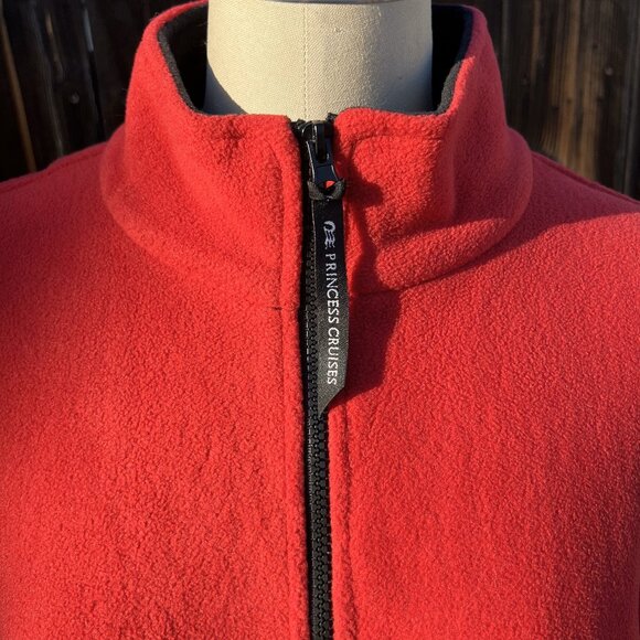 PRINCESS CRUISES Baltic Embroidered Fleece Red Jacket: Men's S; Women's M/L - Picture 3 of 9
